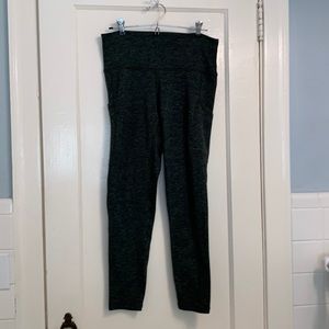 aerie chill play move hi waisted L leggings in charcoal grey